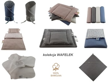 Постельное белье в коляску, кровать WAFELEK 50х75, желтый OLKA