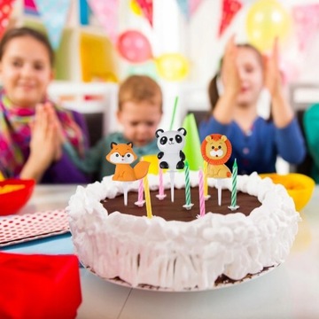 Фигурки животных джунглей для украшения торта.