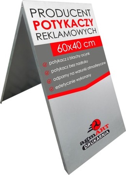 Potykacz Stojak reklamowy 60x40 cm Metalowy Producent potykaczy metalowych
