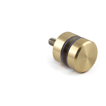 Złoty uchwyt do szkła Rotula fi 30 x 10 mm Mosiądz
