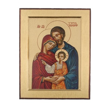 IKONA. Święta Rodzina. 34 cm x 26 cm x 2 cm.