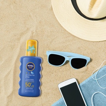 NIVEA SUN Nawilżający spray ochronny na słońce dla dzieci KIDS SPF 50 200ml