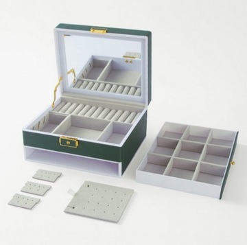 КОРОБКА-ОРГАНИЗАТОР КОРОБКА ДЛЯ КОСМЕТИКИ ЮВЕЛИРНЫЕ ИЗДЕЛИЯ БОЛЬШАЯ КОСМЕТИЧКА