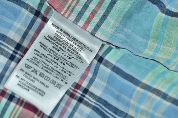 GANT Lniano Bawełniana Koszula Madras Plaid Reg S