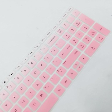 Osłona klawiatury laptopa Osłona przeciwpyłowa Folia na skórę Przezroczysty róż 15,6 cala