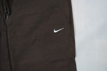 Nike Spodenki Sportowe Damskie ZA KOLANO Brązowe Logo Unikat Klasyk S