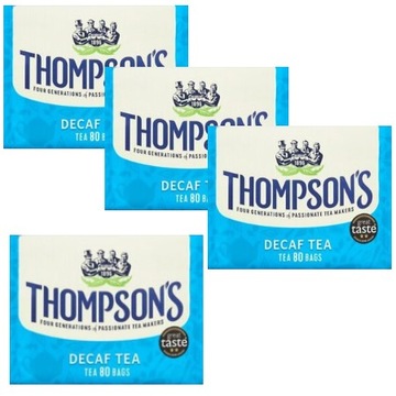 THOMPSONS DECAF TEA 4x80 herbata bezkofeinowa IRL