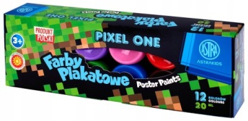ASTRA PIXELS MINECRAFT PLATE PAINTS 12x20