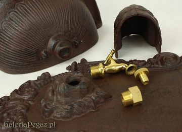 Садовая раковина, чугунная мойка, смеситель LEW Vintage