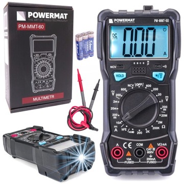 MULTIMETR CYFROWY ELEKTRYCZNY MIERNIK PRĄDU LCD