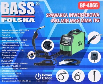 Spawarka inwertorowa półautomat migomat mig 250a