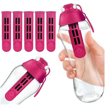 BUTELKA FILTRUJĄCA WODY DAFI 0,7l + 5x FILTR WKŁAD