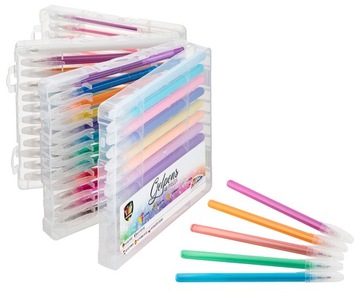 ГЕЛЕВЫЕ РУЧКИ С ЦВЕТНЫМИ БЛЕСКАМИ НАБОР РУЧОК 48 ШТ.