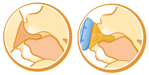 Бутылка NUK 300 мл, латекс, индикатор температуры 0-6 м.