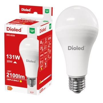 Żarówka LED E27 20W ciepła 2100lm mocna