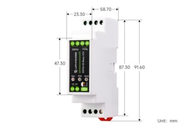 Промышленный 1-канальный релейный модуль ESP32-S3 RS485 DIN