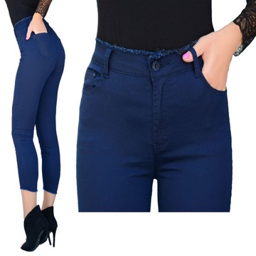 ADDAMS RURKI SPODNIE DAMSKIE MODNY PUSH UP DO BIURA WYGODNY WYSOKI STAN 306