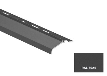 Карнизный профиль КАПОТ алюминий CEZAR ГРАФИТ RAL7024