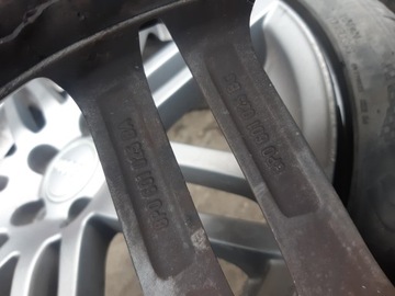 4× DISK HLINÍK AUDI OE 8P0601025BC 8P0601025BA 7.5" X 18" 5X112 ET 54