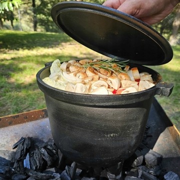 СТОЯЩИЙ Эмалированный Чугунный Казан 7л