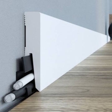 Белый плинтус DORA D0810 ПЛИНТУС 8см