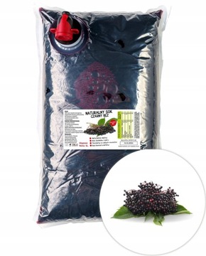 Sok z czarnego bzu 100% tłoczony naturalny 2L