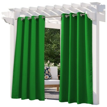 Zasłona ogrodowa wodoodporna 155x250 wys. zieleń t