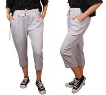 3/4 # хлопок РЫБАКСКИЕ БРЮКИ ЛЕН КРАСНЫЕ L/XL