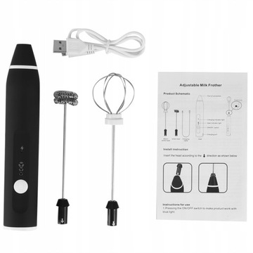 SPIENIACZ UBIJACZ DO MLEKA KAWY MINI MIKSER USB