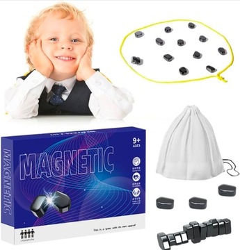 MAGNETYCZNE KAMIENIE SZACHY Magnetyczna gra w szachy GRA STRATEGICZNA