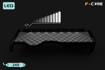 Полка TIR MAN TGA 00-10 узкая экокожа пик LED