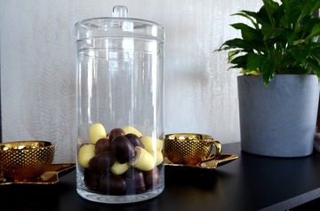 Стеклянная коробочка для шоколада h32 d15 Bijou Collection