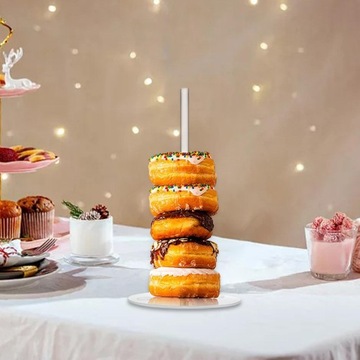 Подставка для пончиков Прозрачная витрина для бубликов Прочный, круглый