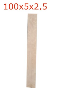 kantówka bukowa 2,5x5cmx100cm