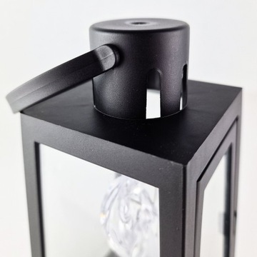 ДЕКОРАТИВНЫЙ СВЕТОДИОДНЫЙ ФОНАРЬ ANGEL LANTERN ФОНАРЬ С АНГЕЛОМ ДЛЯ МОГИЛЫ, ЧЕРНЫЙ