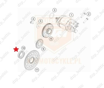 МУФТА СТАРТЕРА МУФТА KTM LC4 640