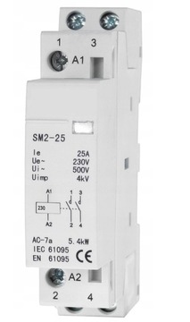 STYCZNIK MODUŁOWY 25-20 230V 20A 25A 1P 2Z 1-FAZ