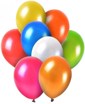 BALONY MIX WZORÓW I KOLORÓW NA URODZINY 10szt