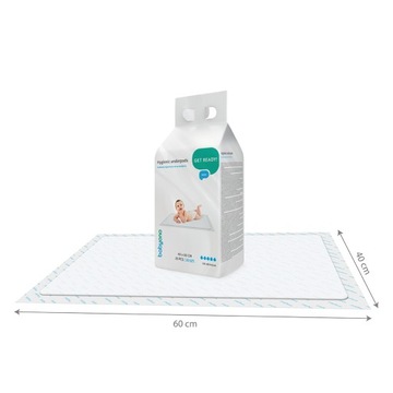 BABYONO ПЕЛАЛАНТЫ 40x60 КОВРИКИ ГИГИЕНИЧЕСКИЕ ВГЛОТИРУЮЩИЕ 40 шт. 513/20
