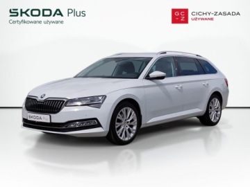 Skoda Superb III Kombi Facelifting 2.0 TDI SCR 150KM 2021 Skoda Superb 2.0TDI 150KM Style DSG SerwisASO Acc Kessy Virtual Matrix FV23