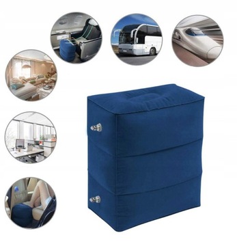 НАДУВНАЯ ПОДНОЖКА ДЛЯ ПУТЕШЕСТВИЯ, РЕГУЛИРУЕМАЯ ВЫСОТА ДЛЯ ОФИСА ДЛЯ ДЛИТЕЛЬНЫХ ПУТЕШЕСТВИЙ