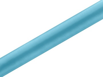 MATERIAŁ SATYNOWY ATŁASOWY 36cm/9m bieżnik TURKUS