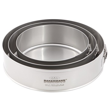 Tortownica okrągła nierdzewna kwasoodporna BAKERMANN 26 cm AISI 304