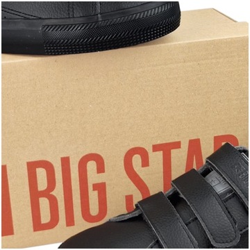 buty czarne damskie na rzepy BIG STAR LL274a208 39