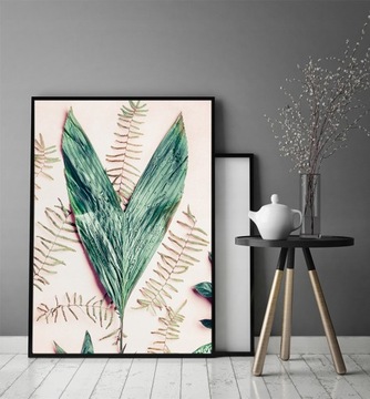 КАРТИНА-ПОСТЕР В РАМКЕ 33х43 см Лист П780