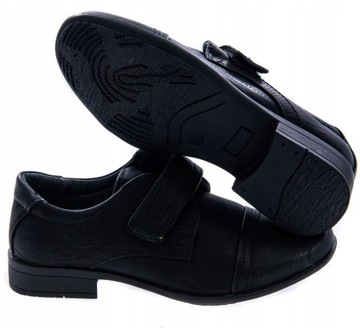 -% Обувь для причастия ТАПОЧКИ на липучке Черный r29