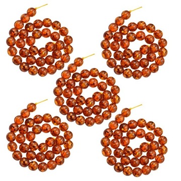 5x12mm brązowe rękodzieło z żywicy bursztynow