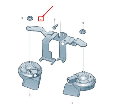 DRŽÁK KLAKSON AUDI A8 D4 4H0951229A