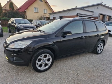 Ford Focus II Kombi 1.6 Duratec 100KM 2010 Ford Focus Lift Sliczny czarny 1.6 benzyna 213 tys km bezwypadkowy z Niemi, zdjęcie 3