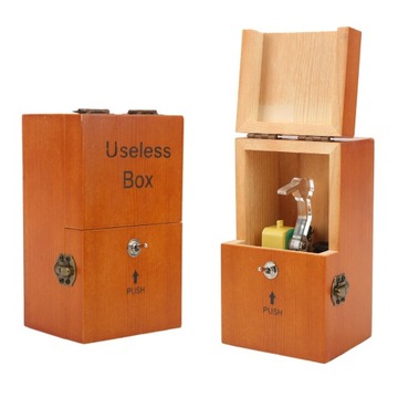 USELESS BOX BEZUŻYTECZNE PUDEŁKO PREZENT ZABAWNY GADŻET DEKOMPRESJA ZABAWKI